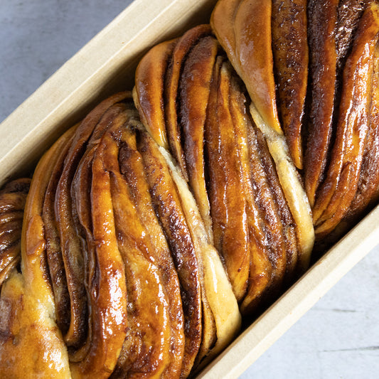 Vegan chocolate babka yeast dough loaf cake
