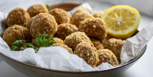 Vegan rolled tofu nuggets