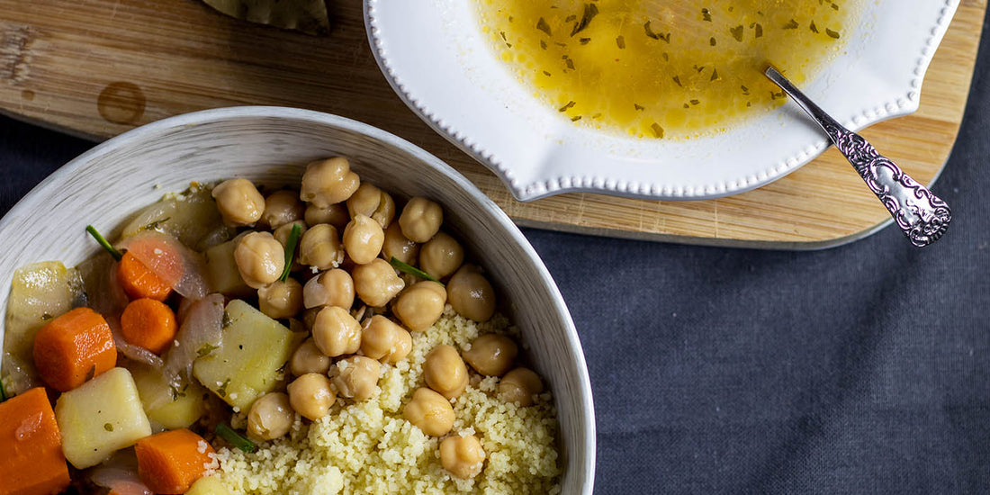 Vegan Couscous and Vegetables Soup