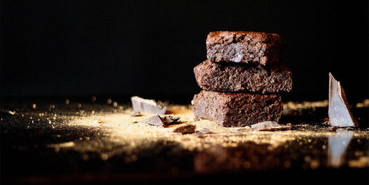 Vegan gluten free fudge dark chocolate brownies