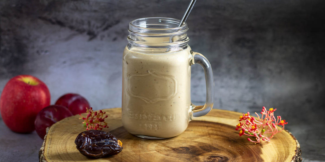Healthy banana dates breakfast shake