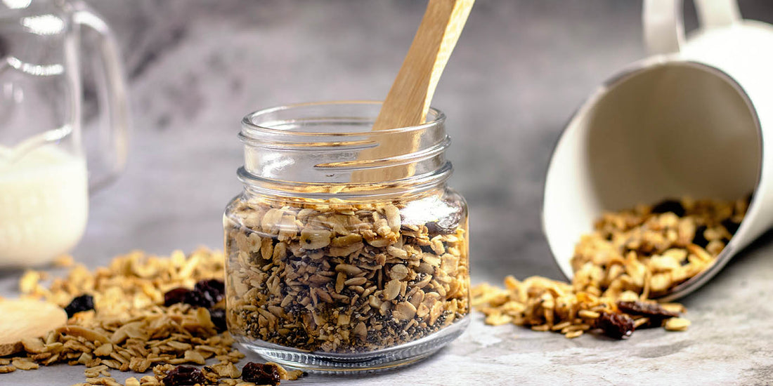 Classic homemade vegan oatmeal granola