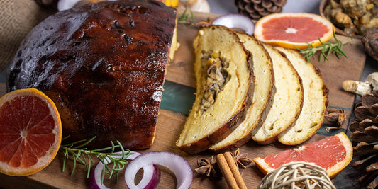 Vegan Stuffed Roasted Tofu Turkey