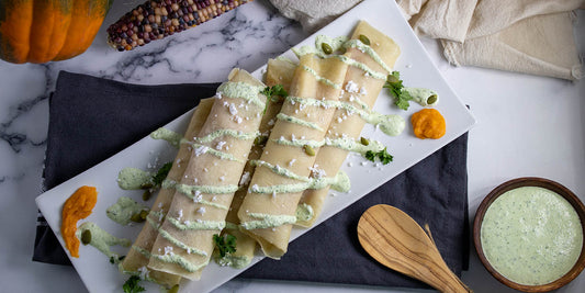 Vegan Sweet Potatoes & Feta Cheese Crepes