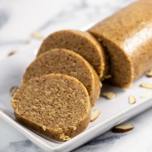 Vegan raw almond marzipan natural