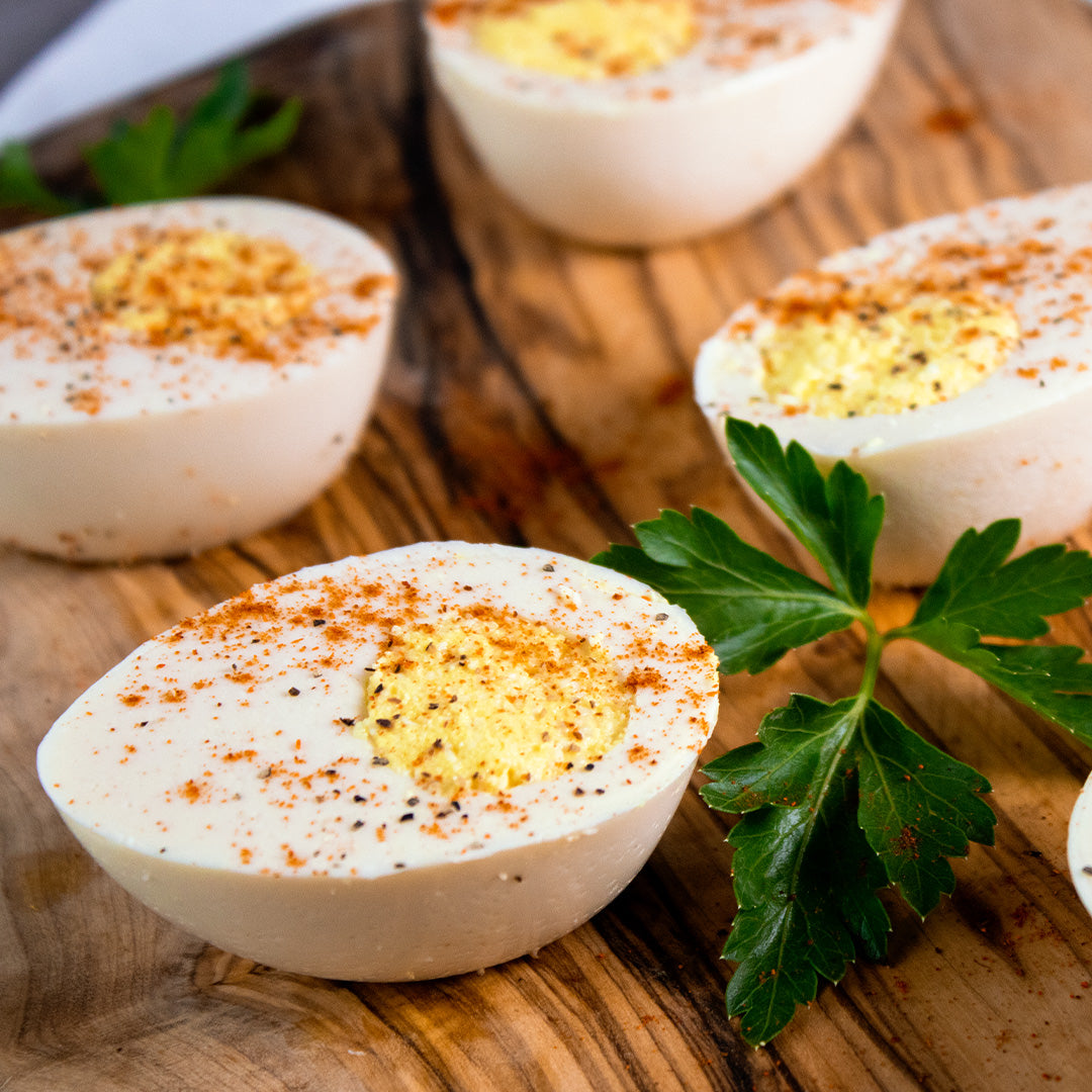 Vegan hard boiled eggs for passover seder