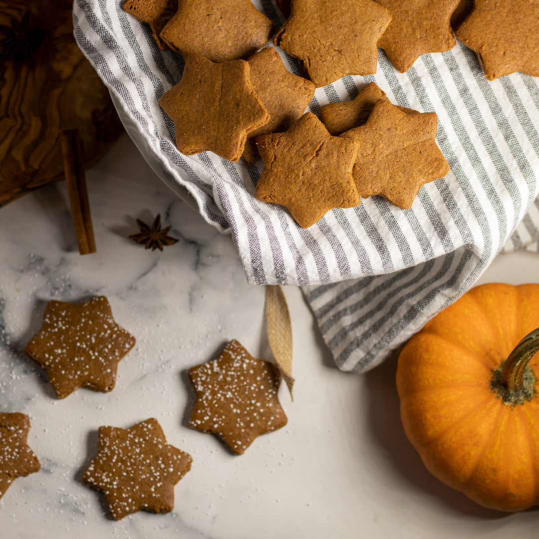 Vegan ginger bread cookies recipe for thanksgiving holiday