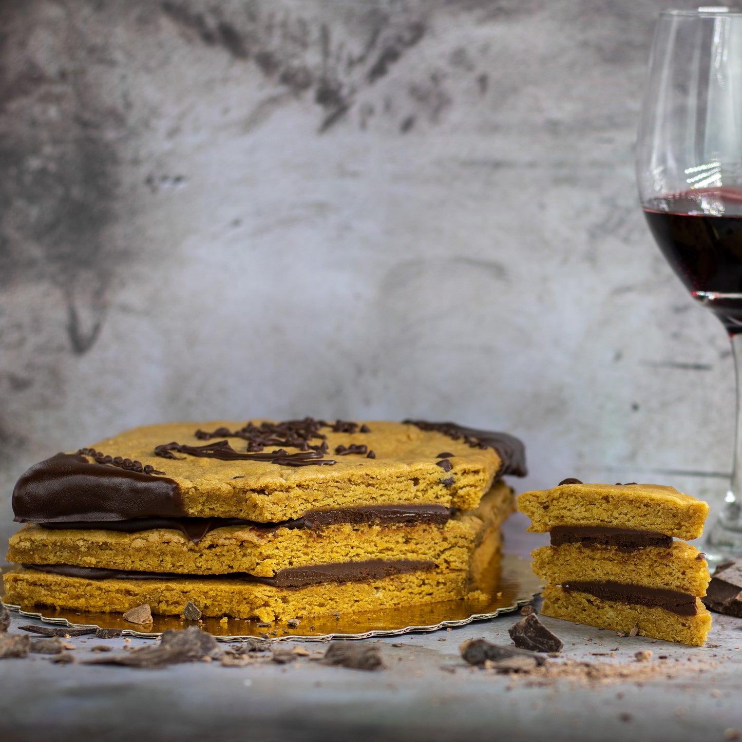 Chocolate Chip Hazelnut Cookie Sandwich
