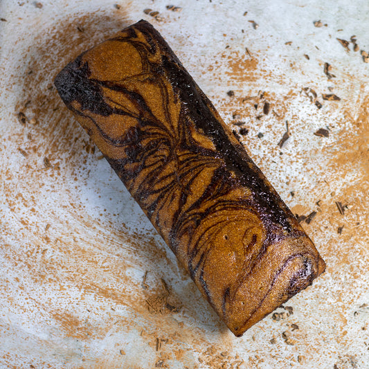 Chocolate Coffee Marble Loaf Cake