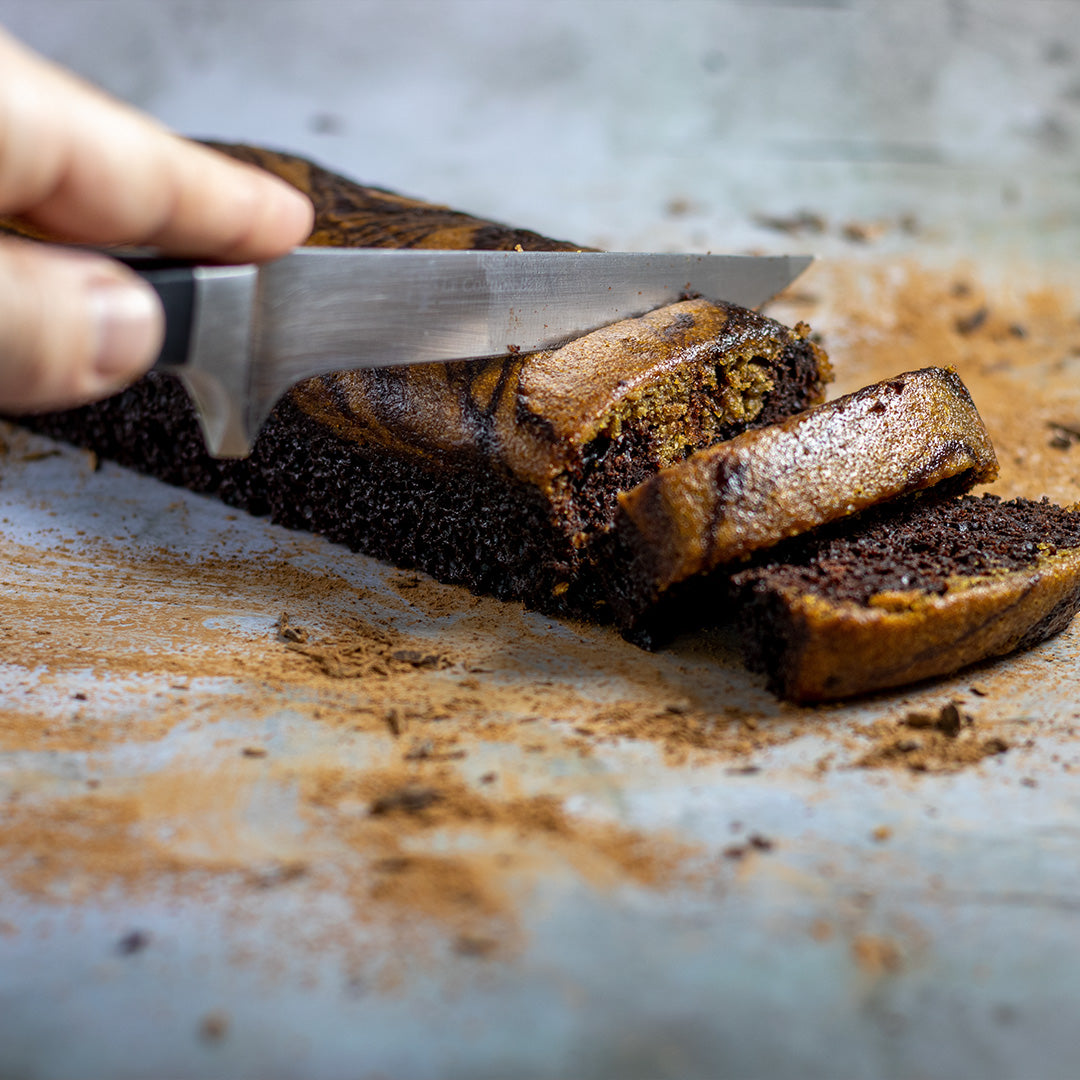 Chocolate Coffee Marble Loaf Cake
