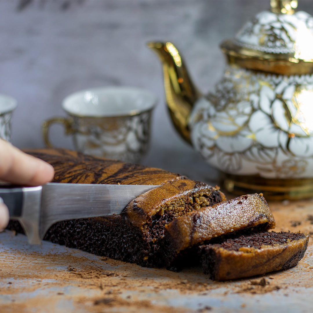Chocolate Coffee Marble Loaf Cake