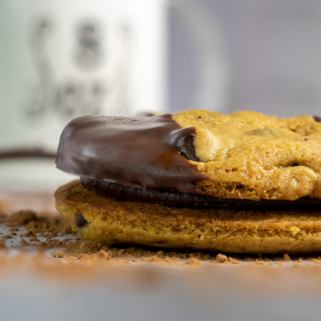 Chocolate Chip Hazelnut Cookie Sandwich