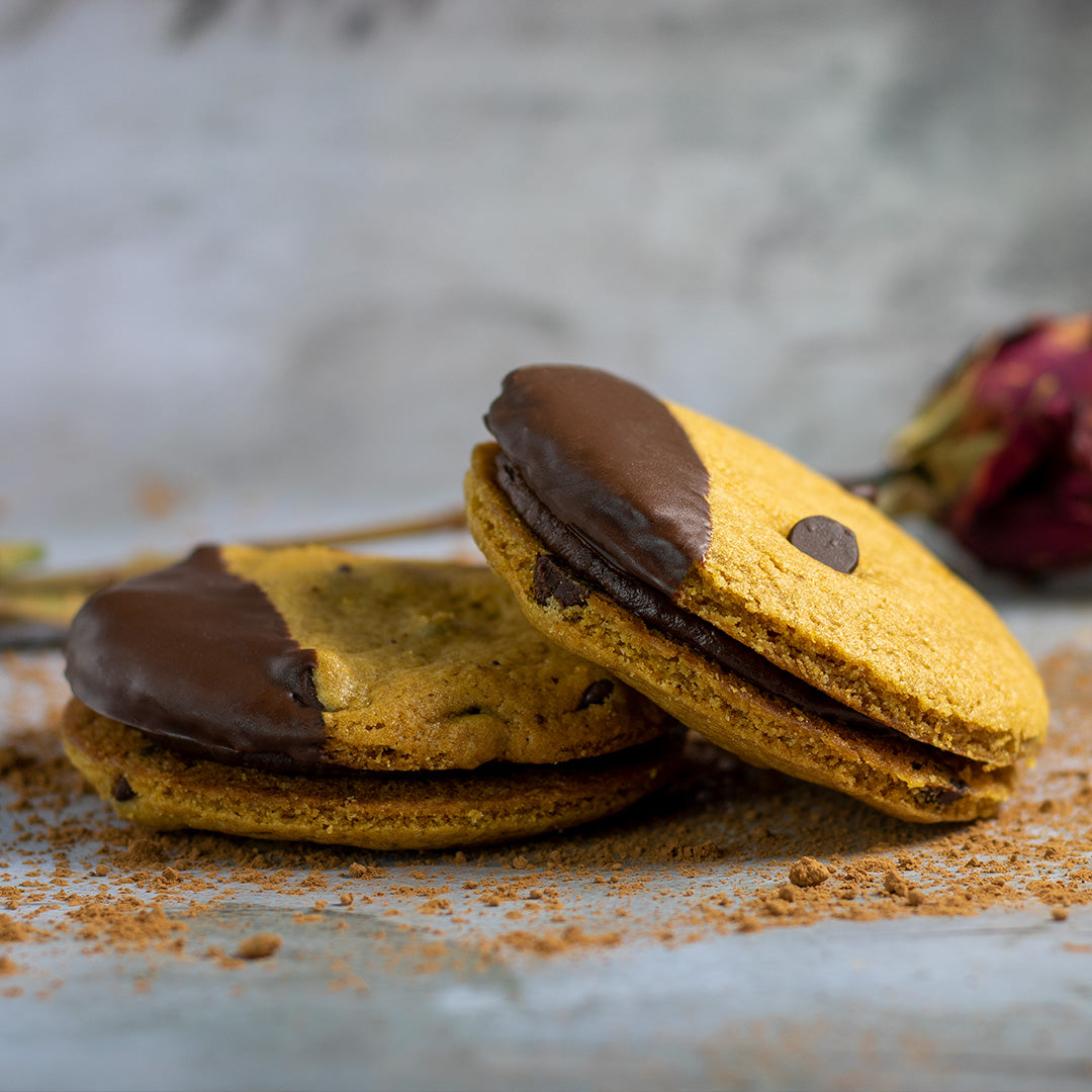 Chocolate Chip Hazelnut Cookie Sandwich