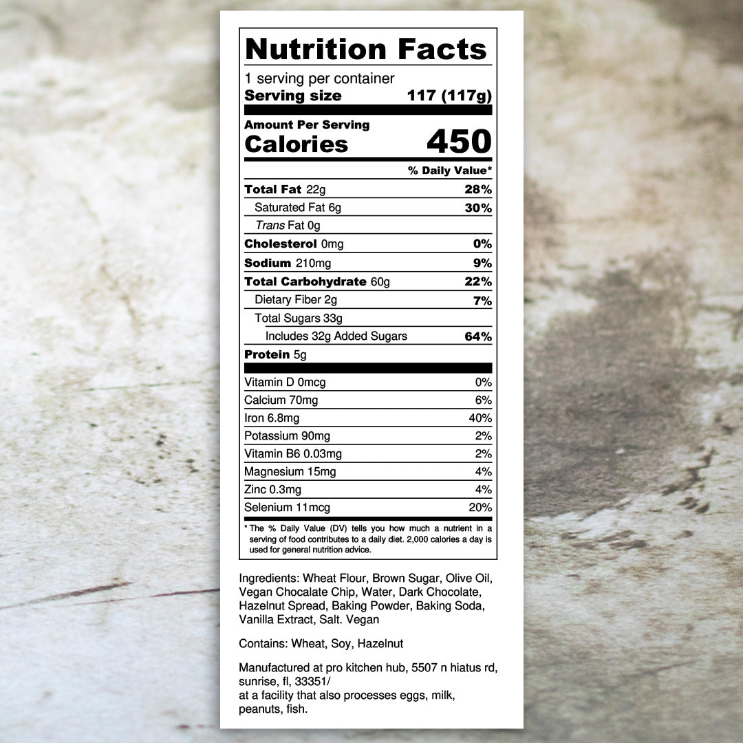 Chocolate Chip Hazelnut Cookie Sandwich