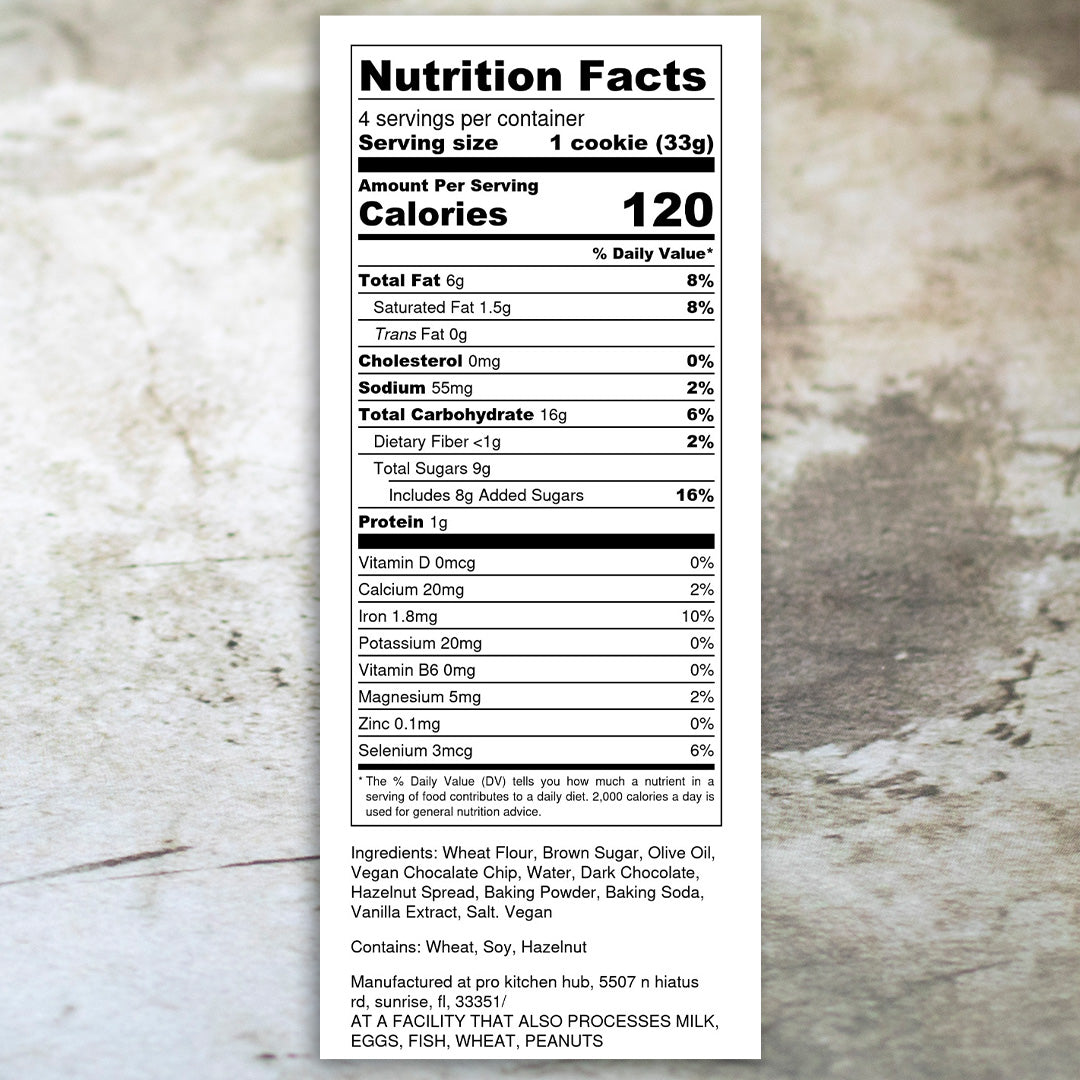 Chocolate Chip Hazelnut Cookie Sandwich